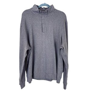 NWT Tahari Brown‎ Viscose Textured Crop 3/4 Zip Long Sleeve Pullover Top (XXL)
